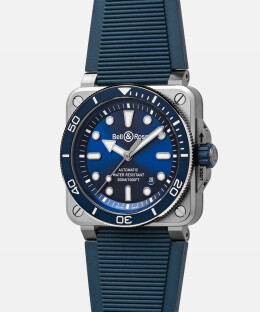 BR-03 Diver Blue Steel BR03ADBLUSTSRB