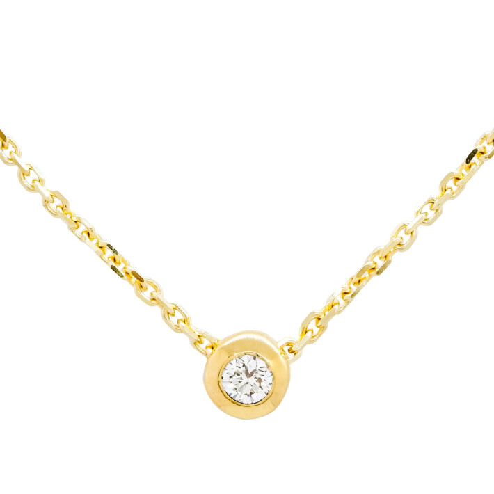 Náhrdelník ze žlutého zlata s diamantem  21ZP2501704CZ