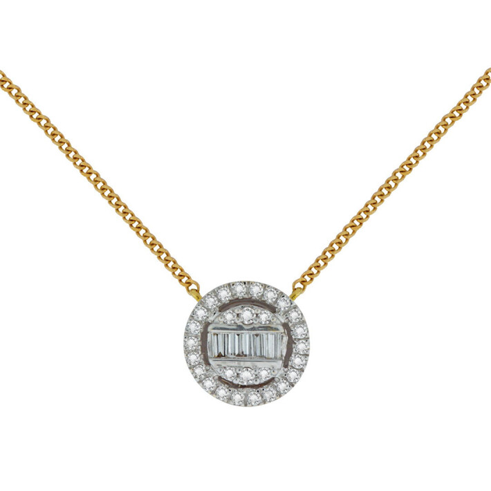 Zlatý náhrdelník s diamanty FN8199