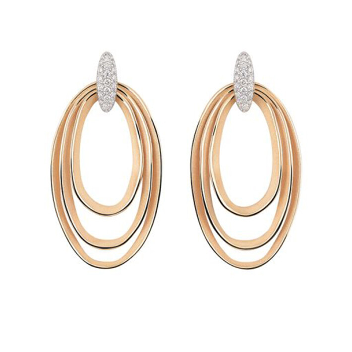 Náušnice s diamanty Dune Chic Pavé GOR3674PAVJ