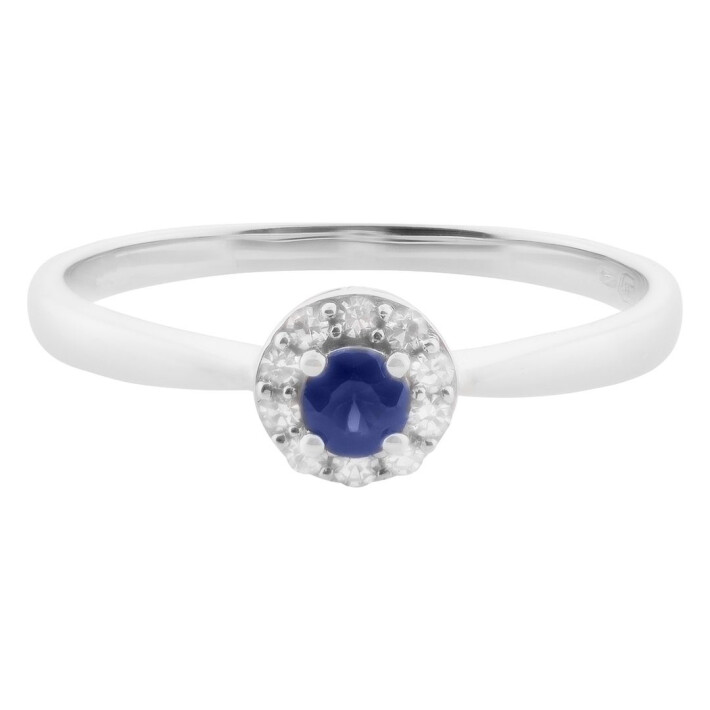 Zlatý prsten se safírem diamanty R1037108BSW