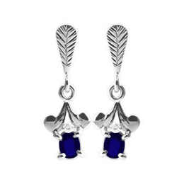 Zlaté náušnice se safíry a diamanty Altman Diamond 13ZP2100045A