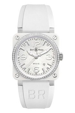 BR 03-92 White Ceramic Diamond BR0392WHCDSRB