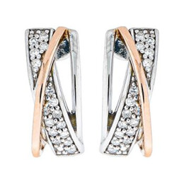 Zlaté náušnice s diamanty Altman Diamond KE051021377
