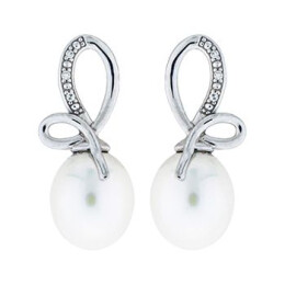 Zlaté náušnice s perlami a diamanty Altman Diamond KE05876873