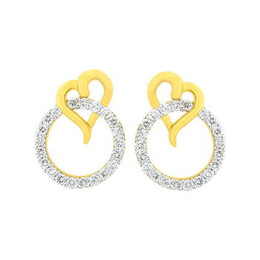 Zlaté náušnice s diamanty Altman Diamond KE15120