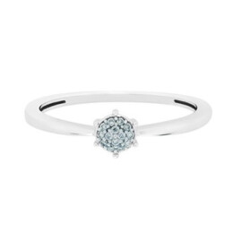 Zásnubní prsten z bílého zlata s diamanty KR54401
