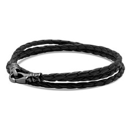 Pánský kožený wrap náramek Nialaya MLTHCO101XL