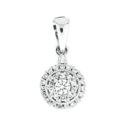 Zlatý přívěsek s diamanty P2447